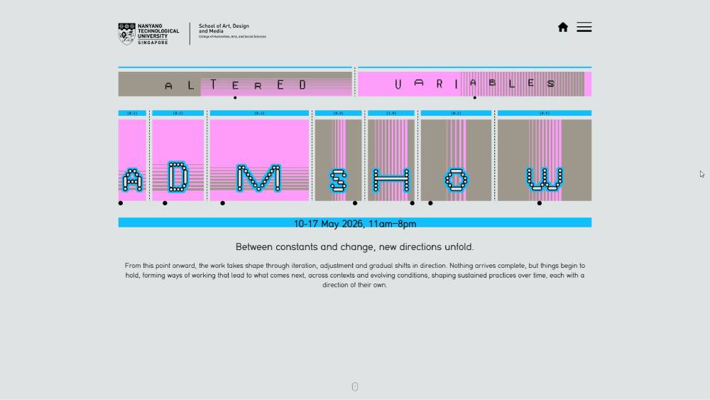 ADM Grad Show 2026 website preview
