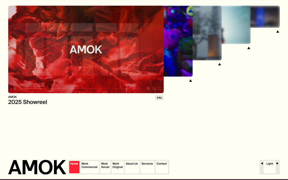 AMOK.TV website preview