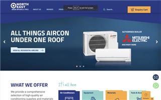 North East Aircon website preview